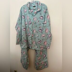 Joe Boxer Teal and Lavender Pajama Set